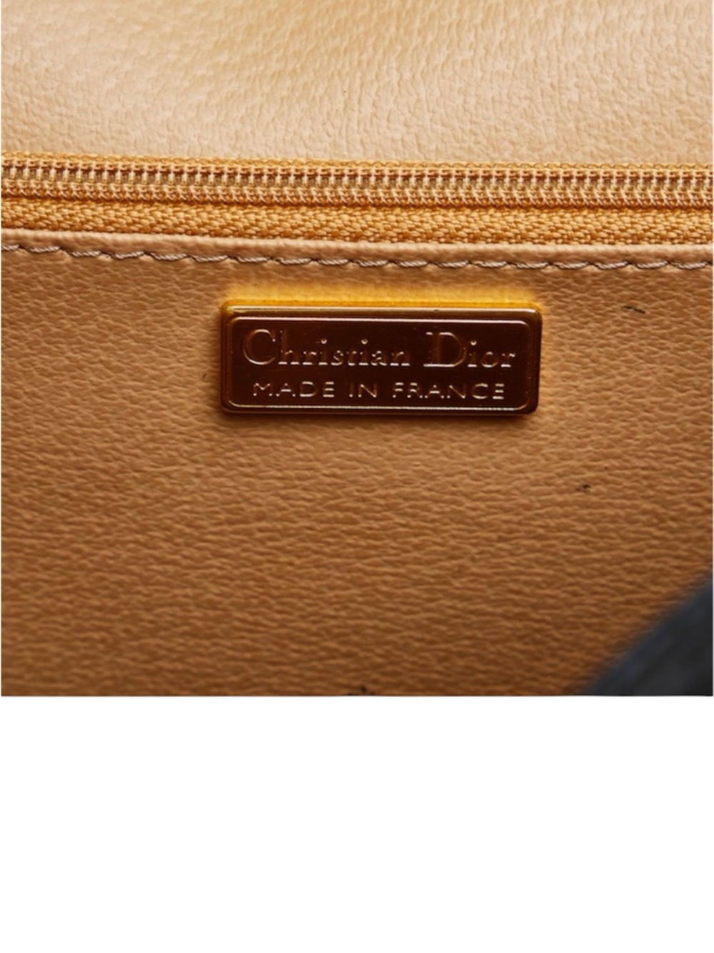 Christian Dior Top Handle Leather Satchel with Gold Ring Accent - Picture 5 of 5